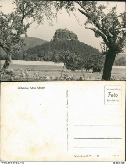 Ansichtskarte Schöna-Reinhardtsdorf-Schöna Zirkelstein - Fotokarte 1973