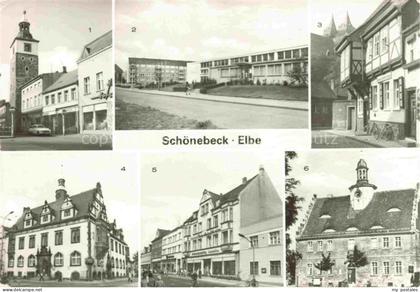Schoenebeck Elbe Sachsen-Anhalt Salzturm Volksschwimmhalle Rathaus Salzer-Strass