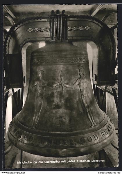 AK Berlin-Schöneberg, Freiheitsglocke im Rathaus Schöneberg