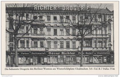 AK Berlin Schöneberg Tempelhof Richter ' s Drogerie Winterfeldtplatz Gleditschstrasse Nähe Nollendorfplatz Tiergarten