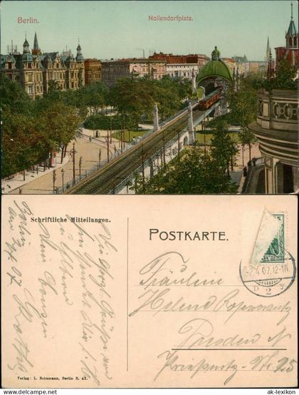 Ansichtskarte Schöneberg-Berlin Nollendorfplatz 1907