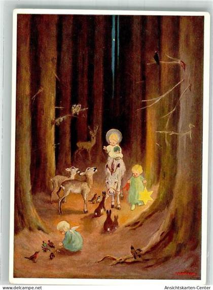 38155317 - Weihnachten In der hl. Nacht Nr. 4373 Verlag Josef Mueller