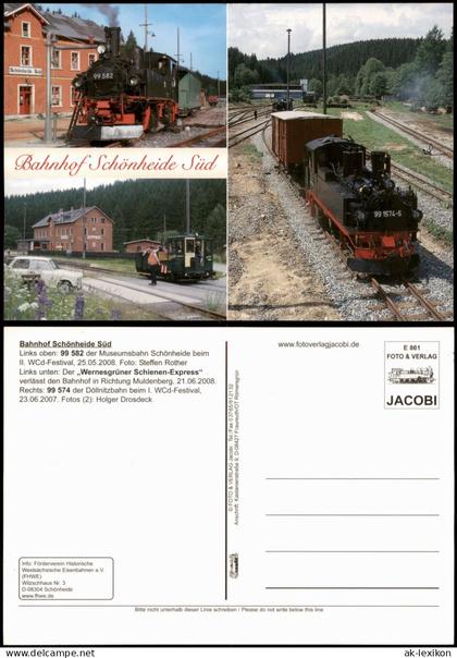 Schönheide Erzgebirge Bahnhof Schönheide Süd Schmalspurbahnen Museumsbahn 2008