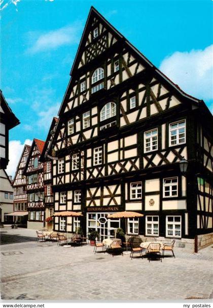 Schorndorf  Wuerttemberg Fachwerkhaeuser Restaurant zum Pfauen