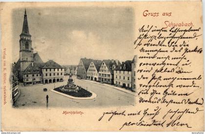 Gruss aus Schwabach - Marktplatz