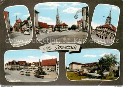 Schwabach Kirche Rathaus Marktplatz Krankenhaus