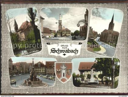 Schwabach Koenigsplatz Schillerplatz Marktplatz