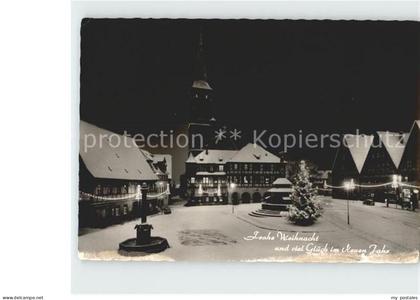 Schwabach Stadt Weihnachtsschmuck Nacht