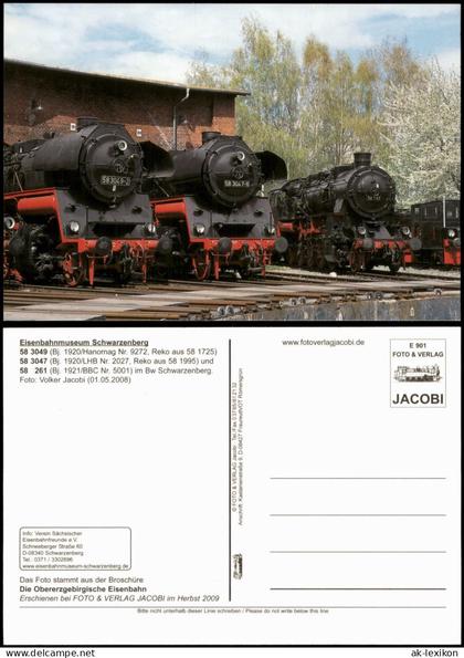 Schwarzenberg (Erzgebirge) Dampflokomotiven  Eisenbahnmuseum Schwarzenberg 2009