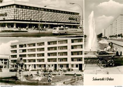 Schwedt Oder Centrum Warenhaus Schwimmbad Brunnen