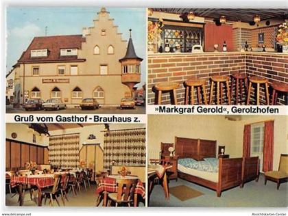 39113753 - Gerolzhofen. Gasthof Brauhaus zum Markgraf Gerold ungelaufen  Gute Erhaltung.