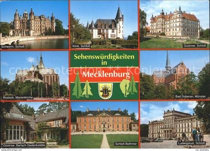 Mecklenburg Guestrow Klink-Schloss Schwerin-Schloss Bad-Doberan Guestrow Schloss