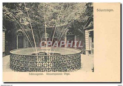 CPA Schwetzingen Schlossgarten Wasserspelende Vogel