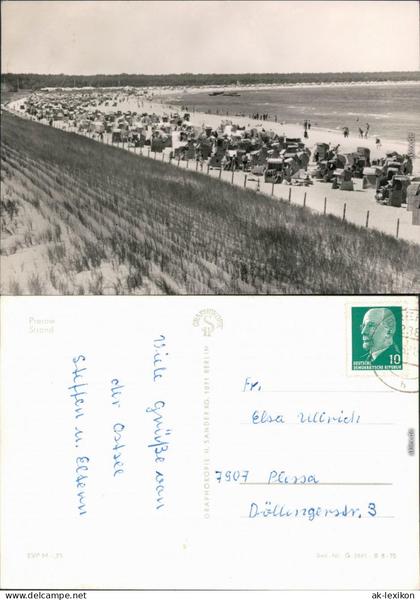 Ansichtskarte Prerow Strand 1970