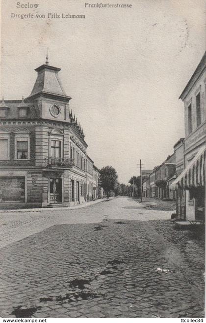CPA-GERMANY-SEELOW-Frankfurterstrasse-Drogerie vom Fritz Lehmann