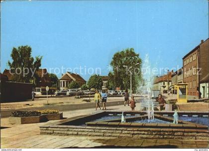 Seelow Maerkisch-Oderland Brandenburg Clara Zetkin Strasse Springbrunnen