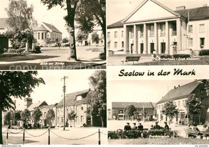 Seelow Maerkisch-Oderland Brandenburg Kirche Puschkinplatz Kulturhaus Erich Wein