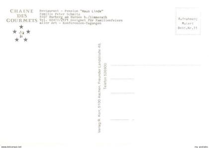 Rurberg Simmerath Restaurant Haus Linde Gastraum Zimmer