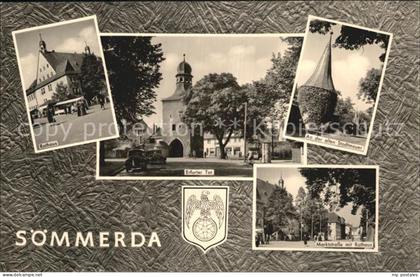 Soemmerda Rathaus Erfurter Tor Alte Stadtmauer Marktstrasse