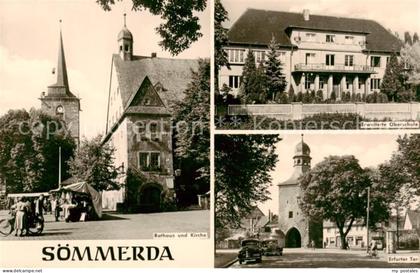 Soemmerda Rathaus Kirche Erweiterte Oberschule Erfurter Tor