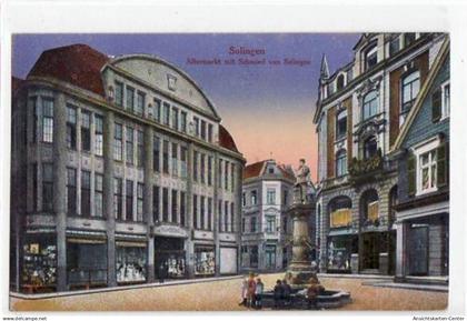 39057765 - Solingen mit Altermarkt und Schmied von Solingen ungelaufen  Gute Erhaltung.