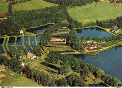 Soltau Soltau-Fallingbostel Niedersachsen Forellenzucht Spiekerhof Fliegeraufnah