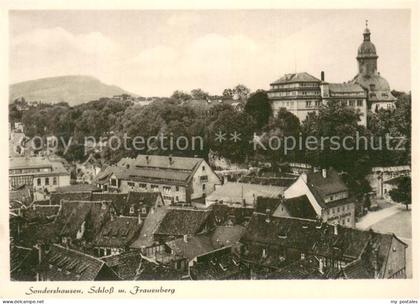 Sondershausen Thueringen Schloss mit Frauenberg