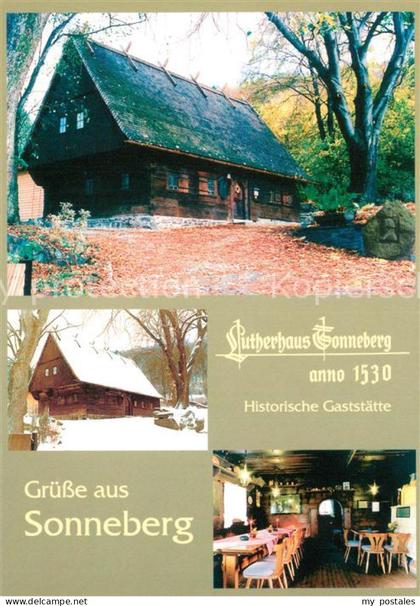 Sonneberg Thueringen Lutherhaus Sonneberg Historische Gaststaette Gaststube