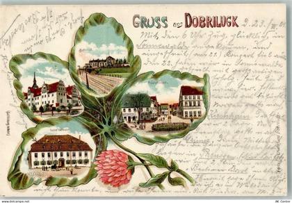 03253 O7981 Doberlug-Kirchhain 1901 Lithographie Schloss Gasthaus Postst... - 13660269