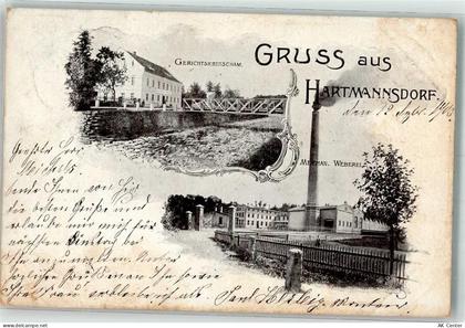 04916 O7901 Hartmannsdorf b Schönewalde 1903 - Gerichtskretscham Mech. W... - 13637564