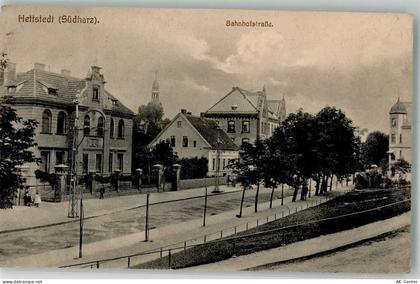 06333 O4270 Hettstedt , Sachs-Anh 1915 - Bahnhofstraße - 13566056