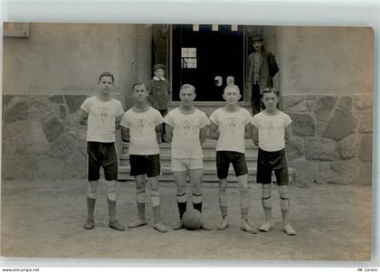 09337 O9270 Hohenstein-Ernstthal Privatfoto AK Fußballer Spieler Ort han... - 13483663