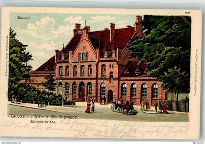 10115 O1197 Johannisthal 1902 Lithographie Bahnhof Nieder-Schöneweide Ku... - 13638097
