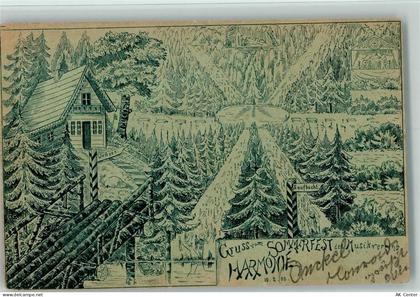 10115 W1000 Rixdorf Gebrauchsspuren Gruss aus - Lithographie - Sommerfes... - 13211770