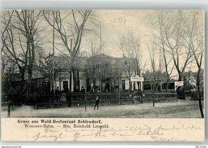 10115 W1000 Zehlendorf 1906 Foto AK Wald-Gasthaus Zehlendorf - 13289222
