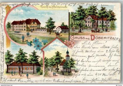 14624 O1543 Dallgow-Döberitz 1900 Lithographie Kaserne des Arbeitskomman... - 13587080