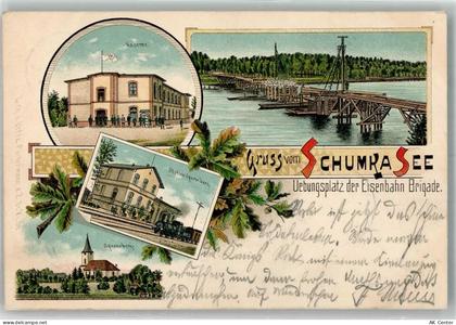 15838 O1637 Sperenberg 1898 Lithographie Schumka-See Übungsplatz der Eis... - 13574980