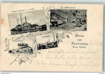15838 O1637 Sperenberg 1900 - Berliner Gipswerke L. Mundt Gipsbruche Mil... - 13619613