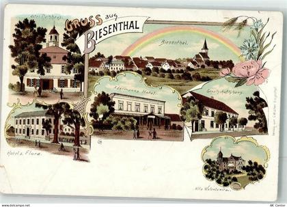 16359 O1296 Biesenthal b Bernau b Berlin Gebrauchsspuren Regenbogen Hote... - 13624262
