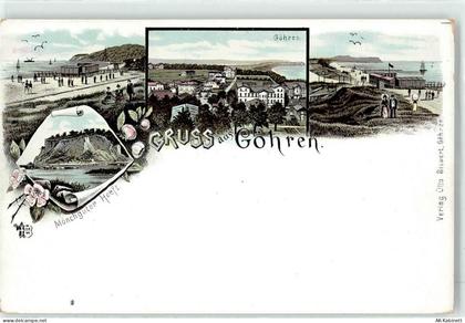 18586 O2345 Göhren , Rügen Lithographie Mönchgut Hoeft Strand - 51883952