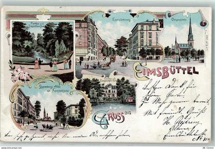 20095 W2000 Eimsbüttel 1898 Lithographie Eimsbütteler Park Lappenbergs A... - 13604792