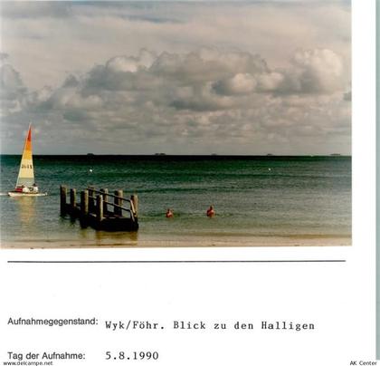 25938 W2270 Wyk auf Föhr FOTO KEINE AK Halligen Foto montiert auf Karton... - 10124902
