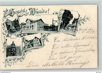32257 W4980 Bünde 1899 - Kriegerdenkmal Stadtgarten Eschstrasse Am Brunn... - 13207030
