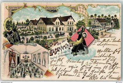 32257 W4980 Bünde 1903 Lithographie Gasthaus Elsenmühle H. wehmeyer Münc... - 13621132