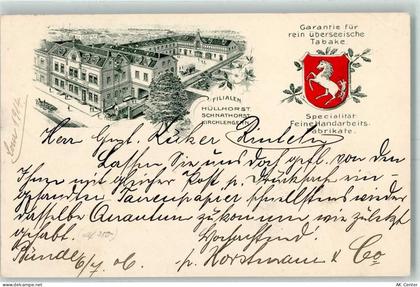 32257 W4980 Bünde 1906 Gebrauchsspuren Wappen Horstmann & Bünde Zigarren... - 13604252