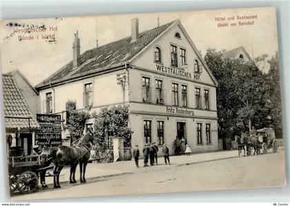32257 W4980 Bünde 1912 - Gasthaus Westfälischer Hof Fritz Rodenberg Kuts... - 13610299