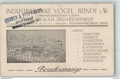 32257 W4980 Bünde - Besuchsanzeige Industriewerke Vogel Fabrik - 13615286