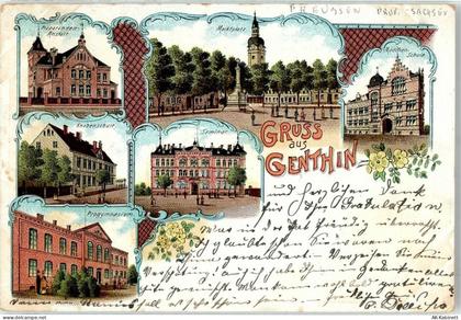 39307 O3280 Genthin 1902 Lithographie Präparandenanstalt Progymnasium Se... - 51883848