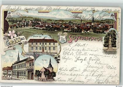 39397 O3237 Schwanebeck b Oschersleben 1903 Lithographie Deutsches Haus ... - 13643576