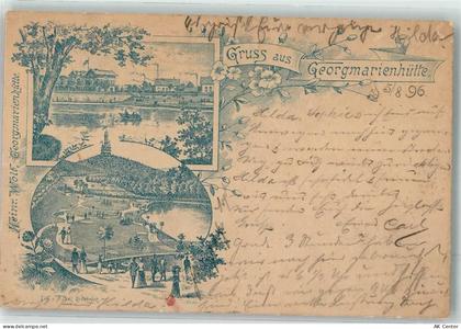 49124 W4504 Georgsmarienhütte 1896 Lithographie Vorläufer Gasthaus Park ... - 13625365